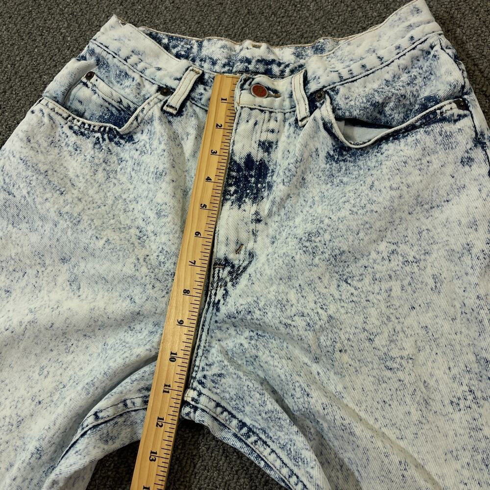 Britannia Jeans Mens Size 31x30 Blue Acid Wash Vintage Missing Rear Patch - Picture 2 of 12